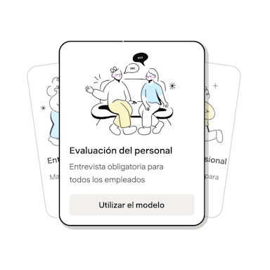 Elegir una plantilla de evaluación del personal en Payfit