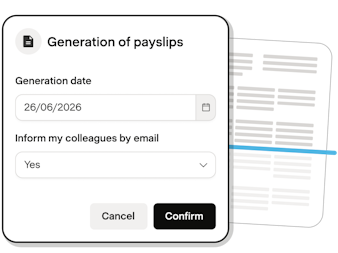 Generate payslips Generate payslips
