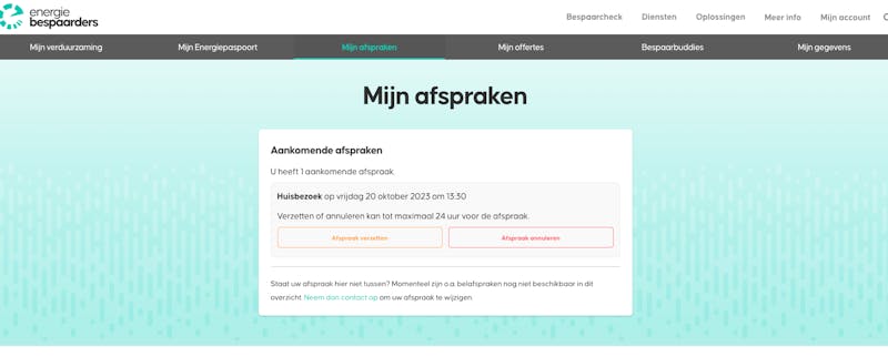 Aankomende afspraken