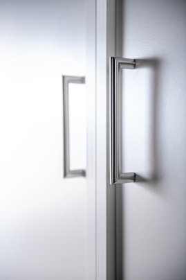 Stainless cupboard door handles