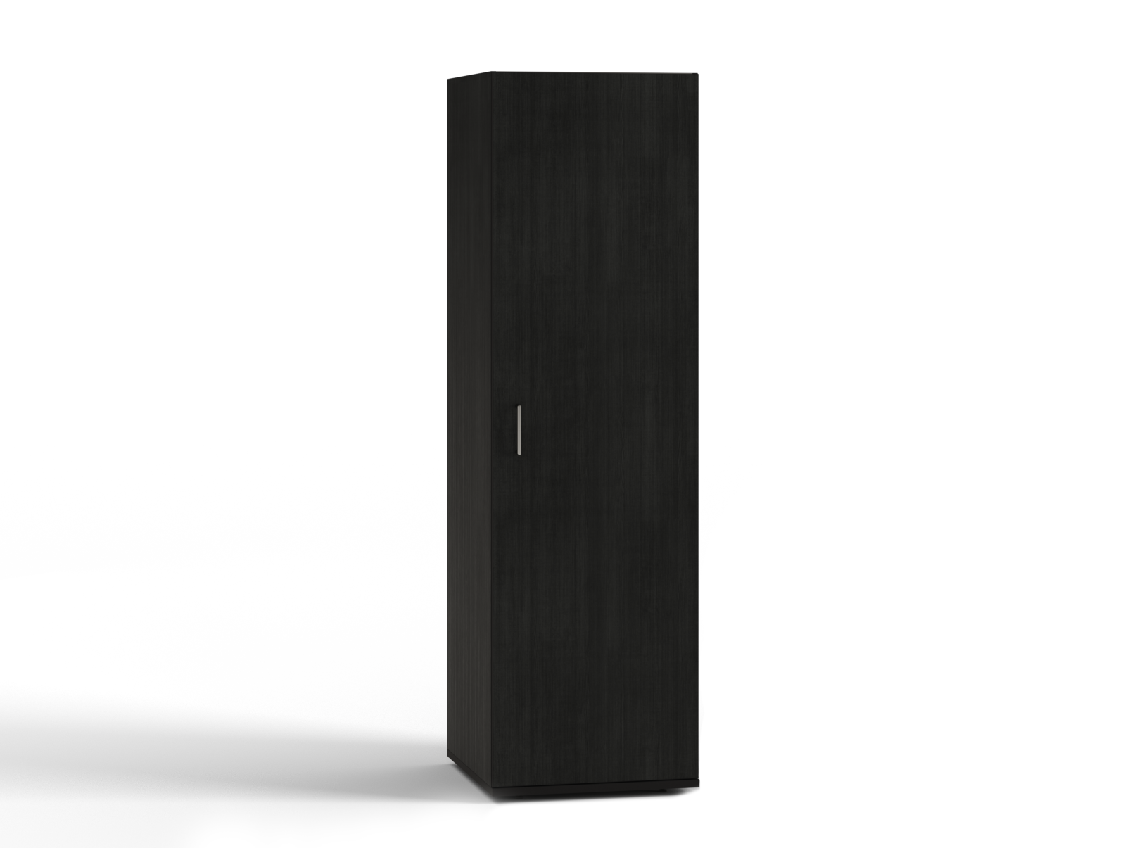 Tall storage cupboard black oak Washtower