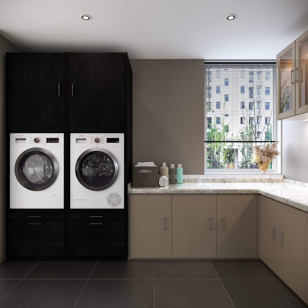 Washing machine cupboard Washtower