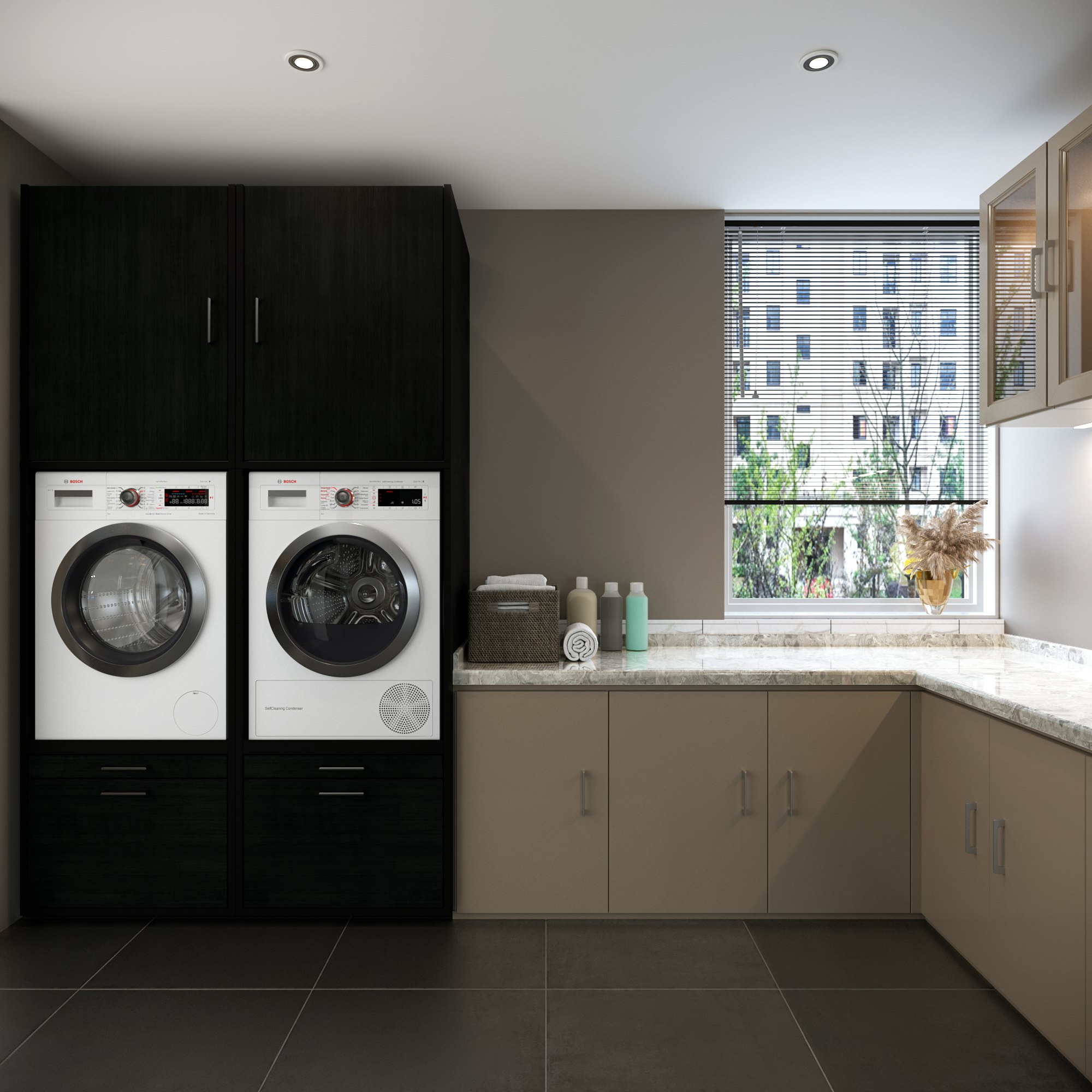 Washing machine cupboard Washtower