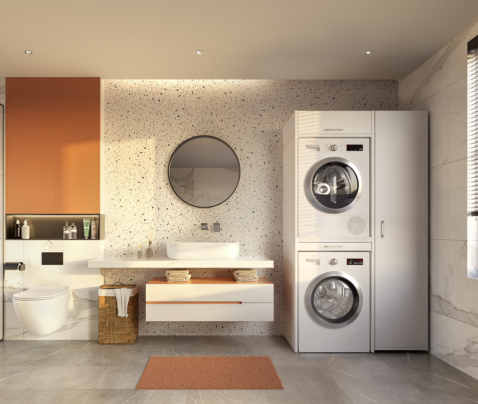 Salle De Bains Avec Lave Linge