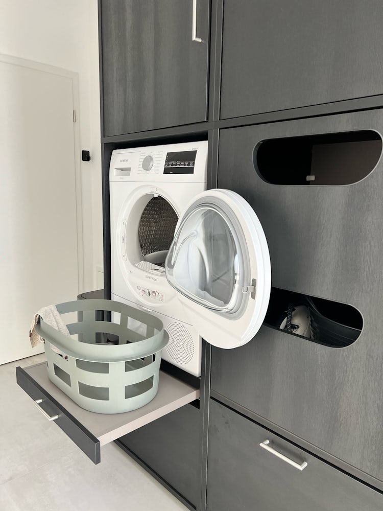 Wastoren amenagement buanderie meuble machine a laver surélever seche-linge