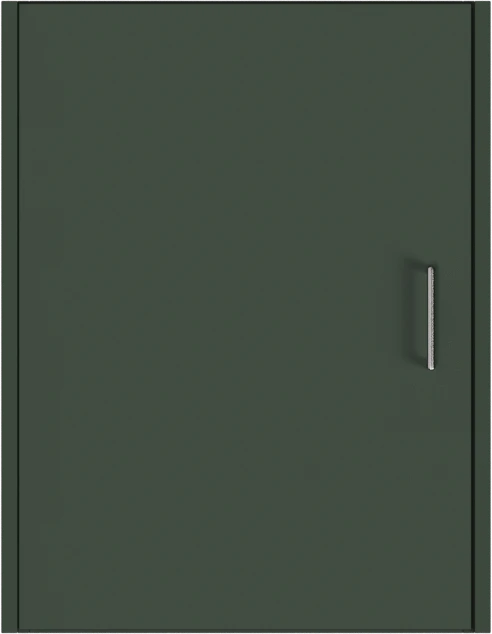 Washtower Material and colour sample of a dark green Washtower® wall cabinet (87 cm)