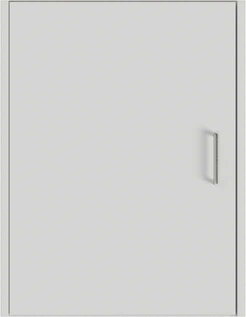 Wastoren Material and colour sample of a stone grey Wastoren® wall cabinet (87 cm)