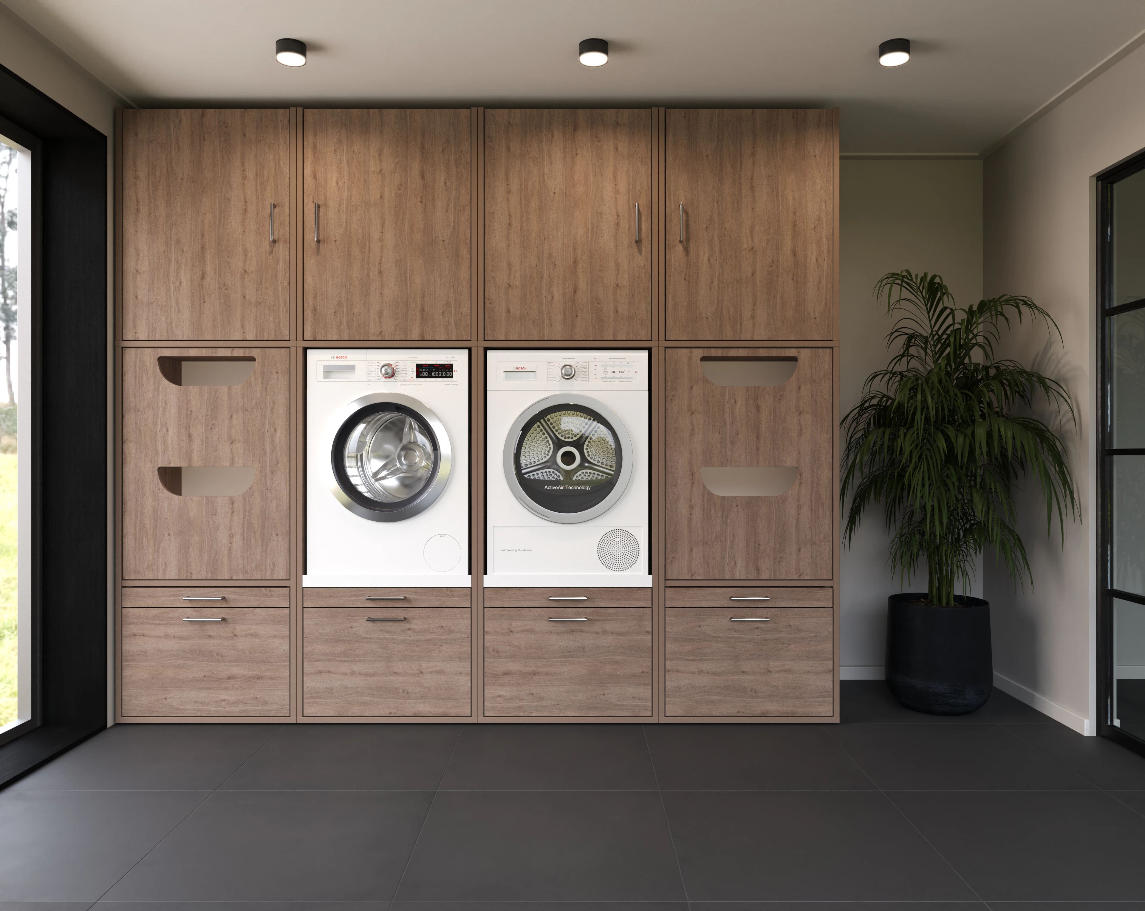 Kastenwand Voor Wasmachine En Droogkast In Naturel Eiken Look 268x233 kastenwand-voor-wasmachine-en-droogkast-in-naturel-eiken-look-268x233