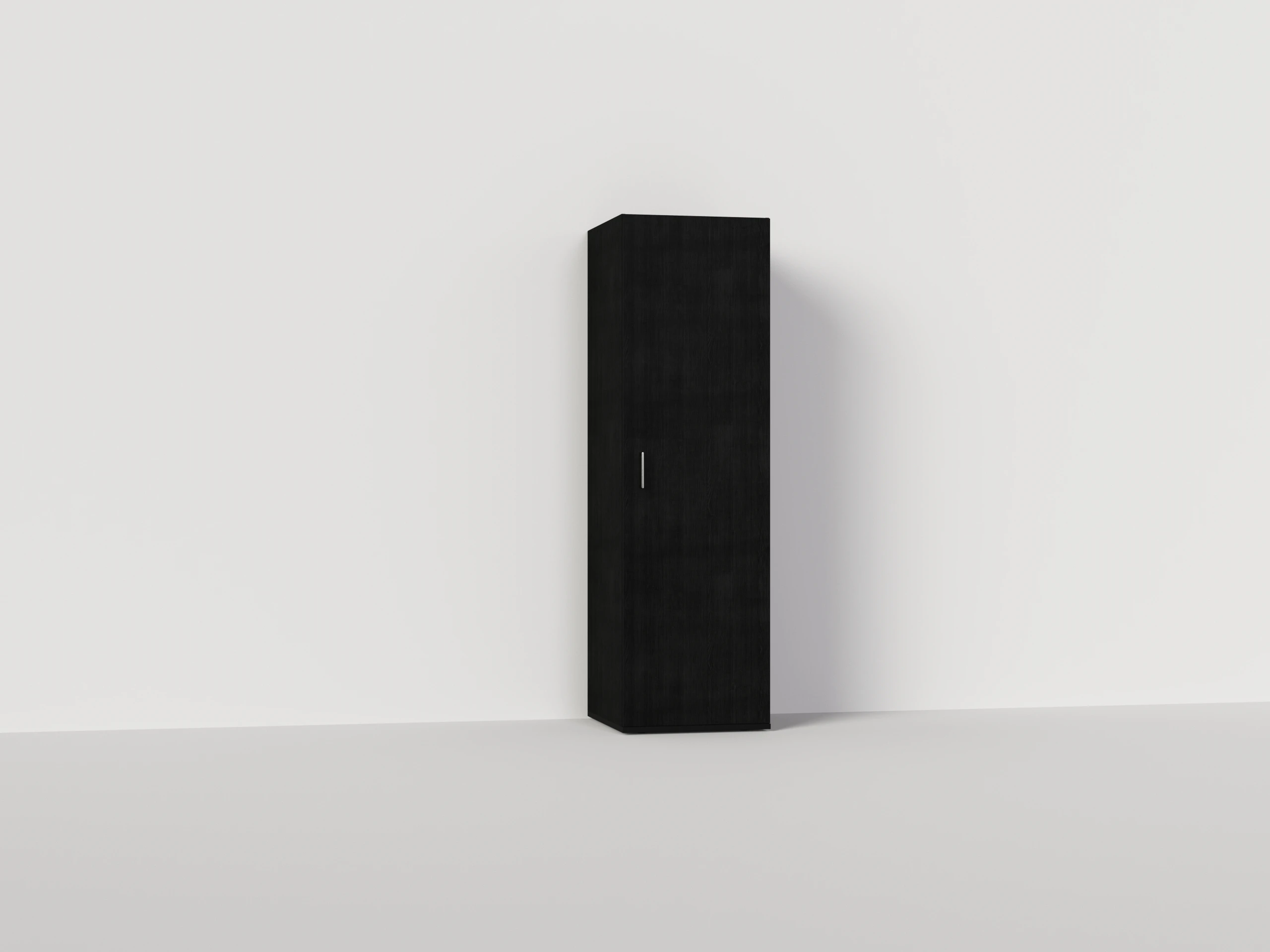 Waschturm Waschturm® Hochschrank (207×60 cm) in Schwarzeiche, mit Einlegeboden und Kleiderstange