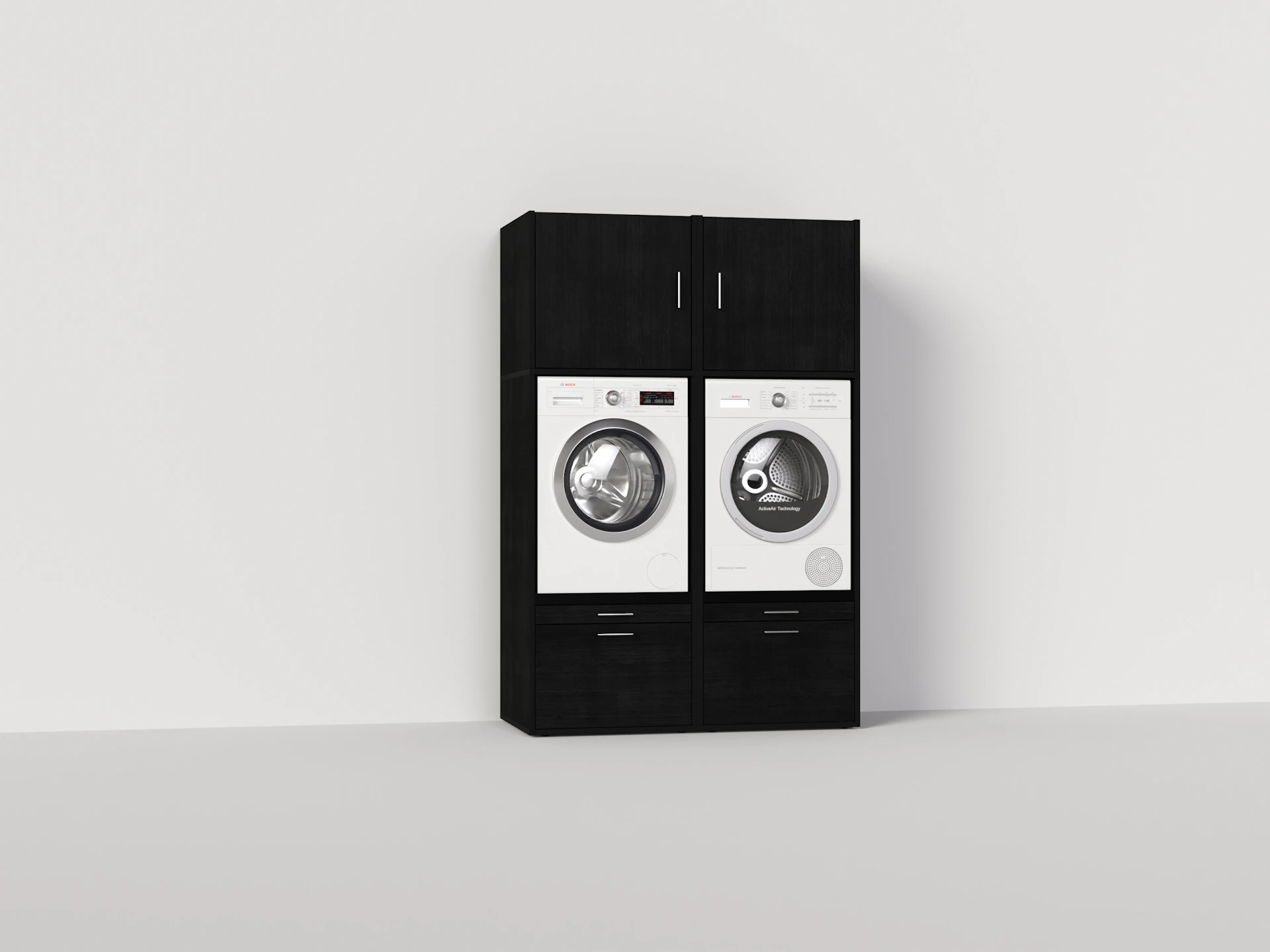 Meuble double pour lave-linge et sèche-linge | 134x207cm (LxH)