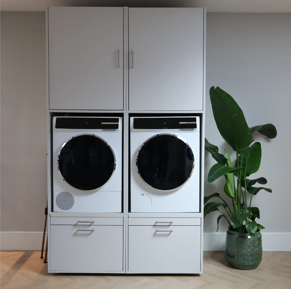 Schrank Für Waschmaschine Und Trockner Nebeneinander Waschmaschine und Trockner nebeneinander | 134x146 cm (BxH)