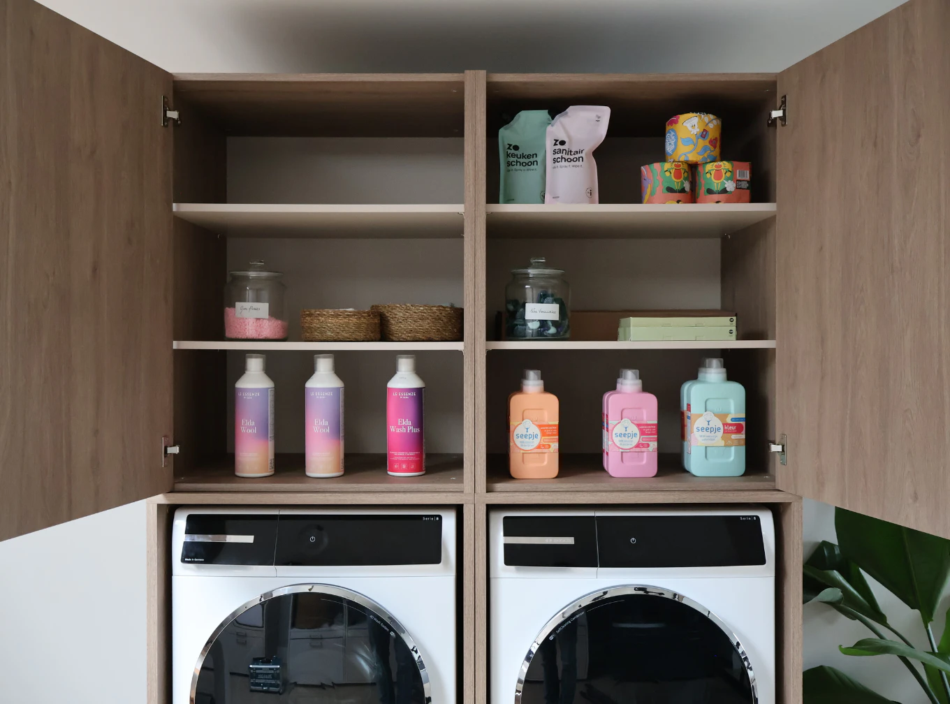 Meuble double pour lave-linge et sèche-linge | 134x233cm (LxH)