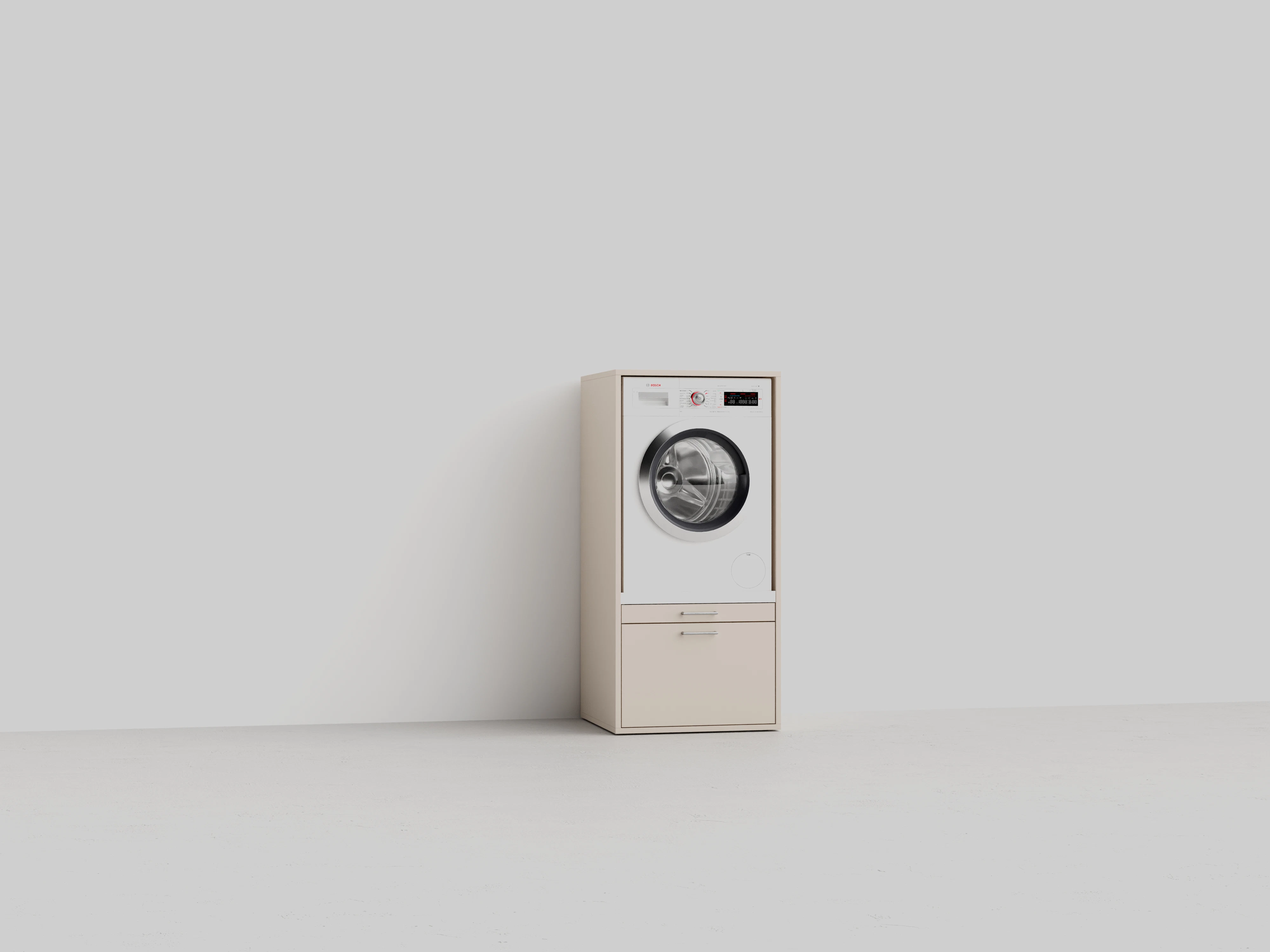 wasmachine-kast-beige-wastoren wasmachinekast in beige