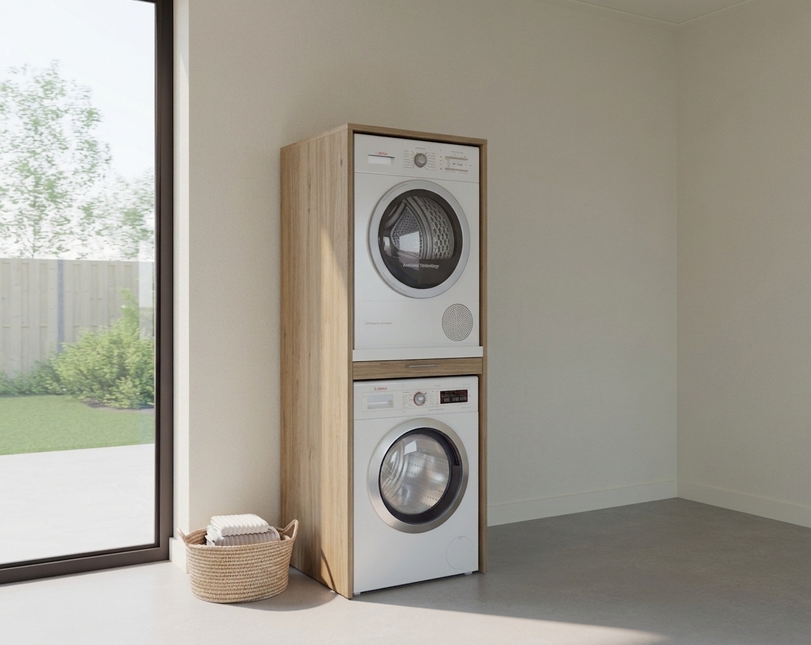 Torre en acabado Roble natural | 67 (Ancho) x 185 cm (Alto)