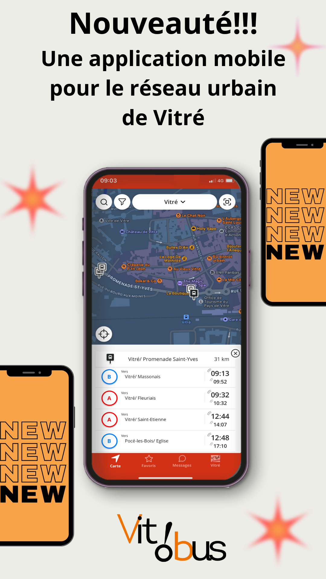 Une application mobile pour le réseau urbain de Vitré