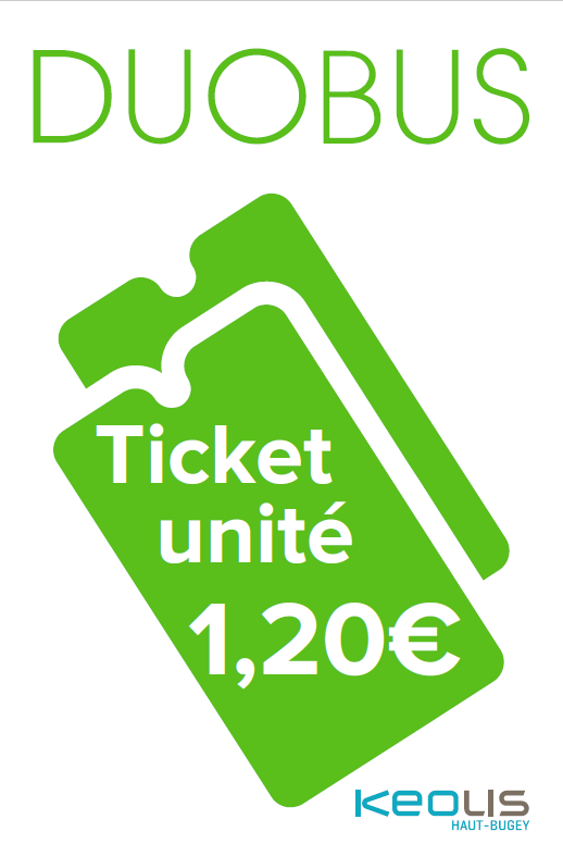 Ticket unité à 1,20€