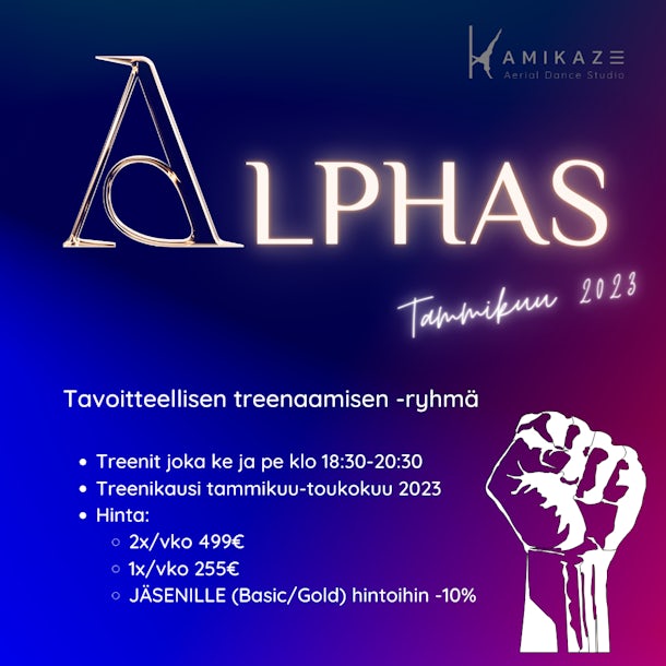 ALPHAS Tavoitteellisen Treenaamisen ryhm ALPHAS Tavoitteellisen Treenaamisen ryhm
