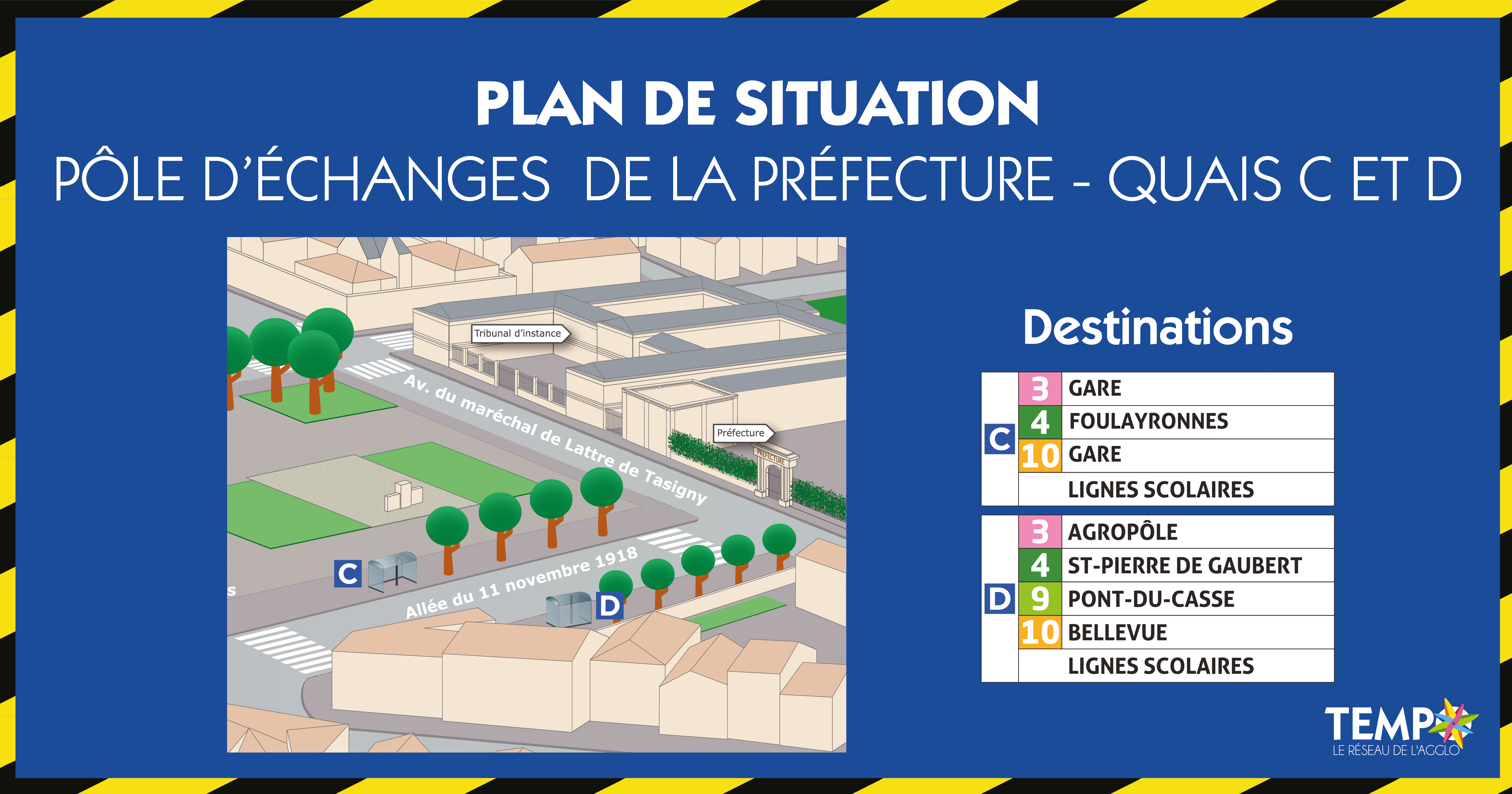 pôle d'échange de la préfecture - ZOOM SUR LES QUAIS C