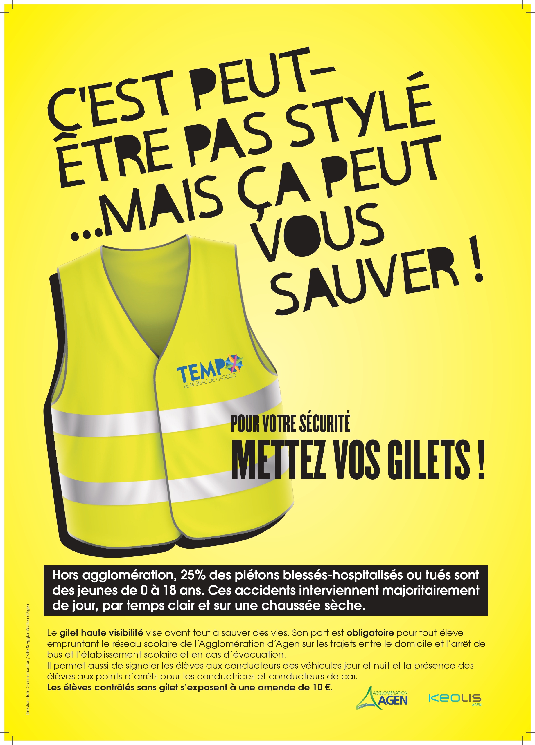 Gilet jaune de sécurité