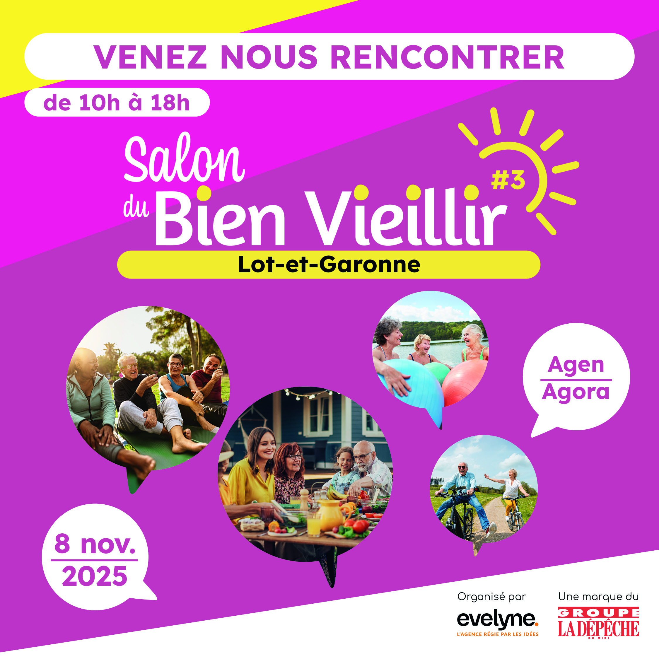 Affiche Salon du Bien Vieillir - 8 novembre 2025