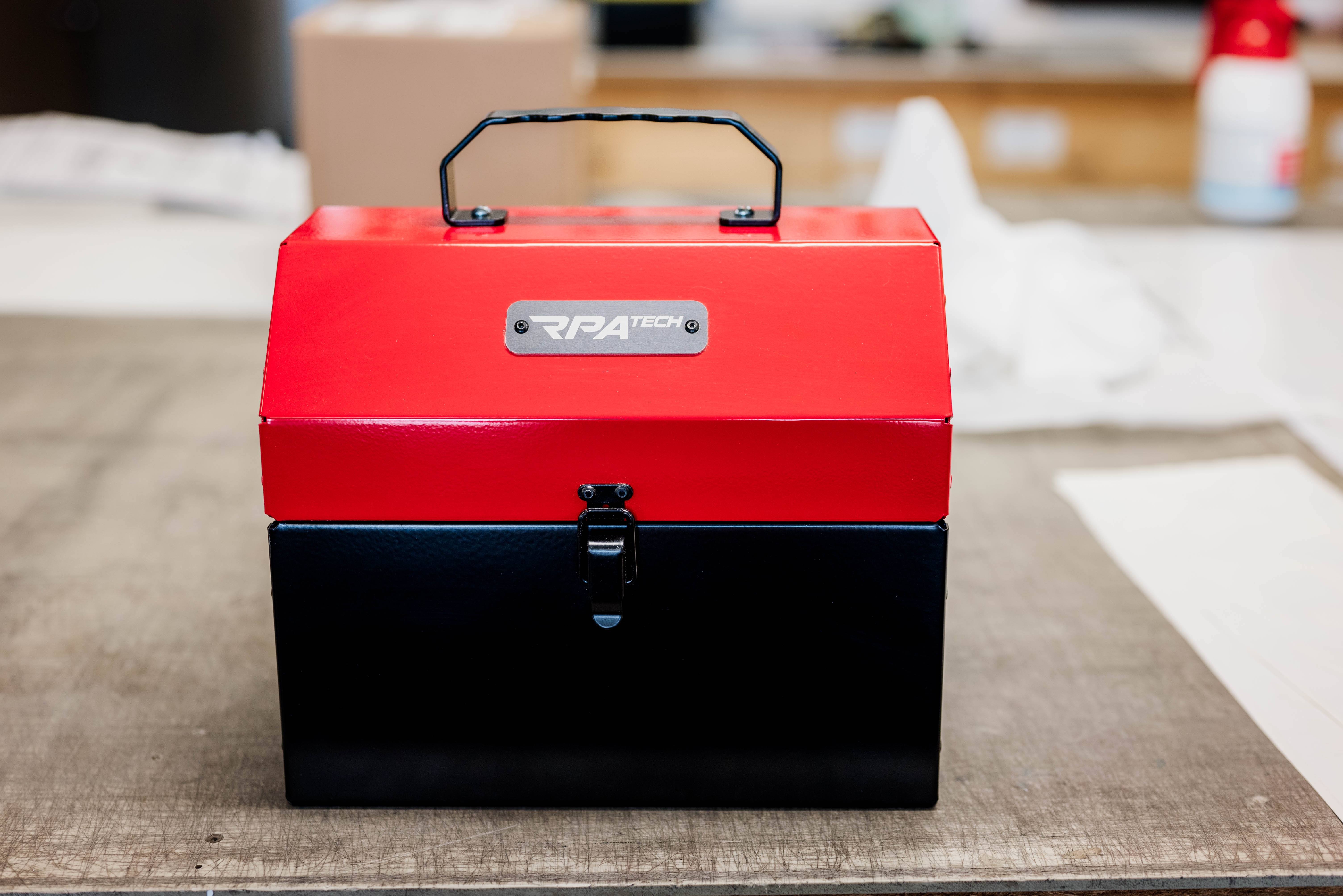 Boîte à lunch couleur rouge 