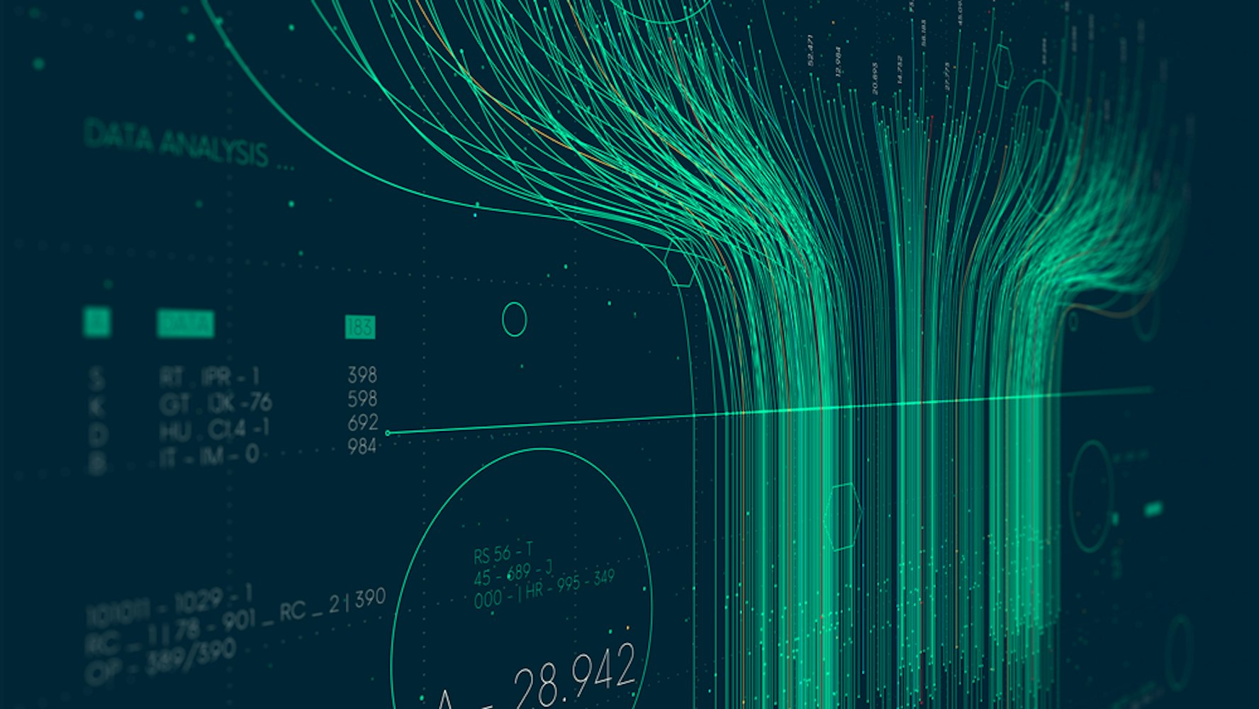 Tecnologia futuristica di Big Data