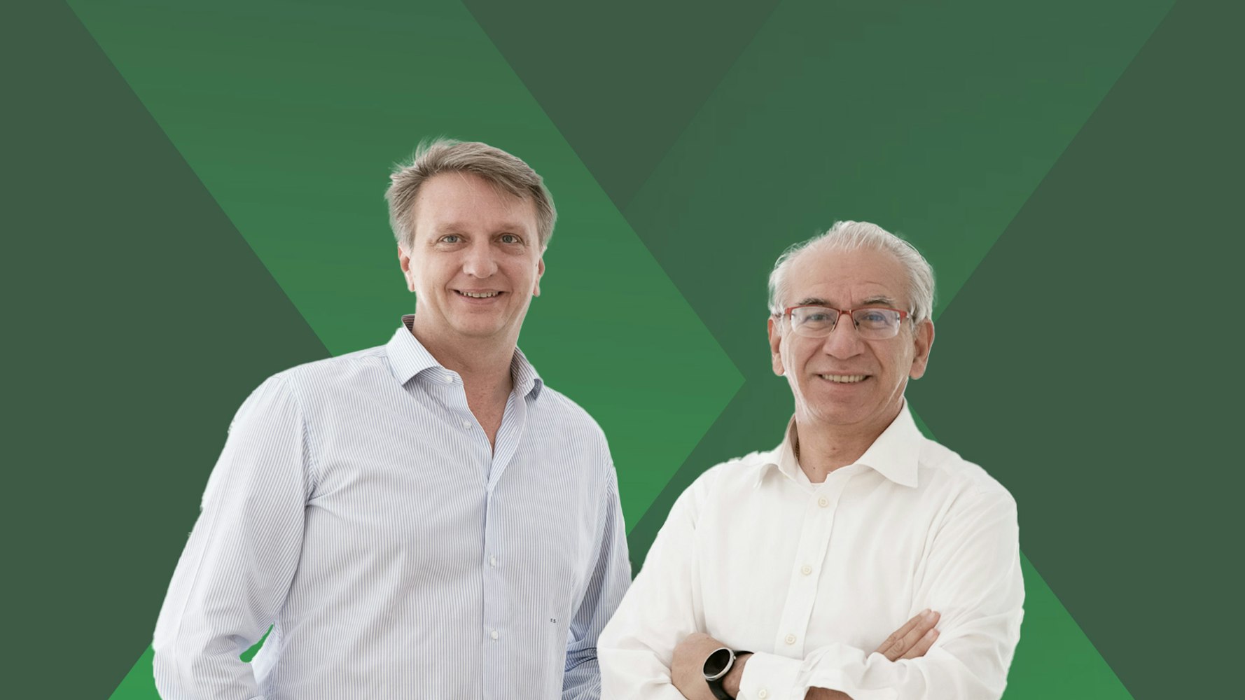 Foto di Federico Sforza e Roberto Nicastro, CEO e Presidente di Banca AideXa