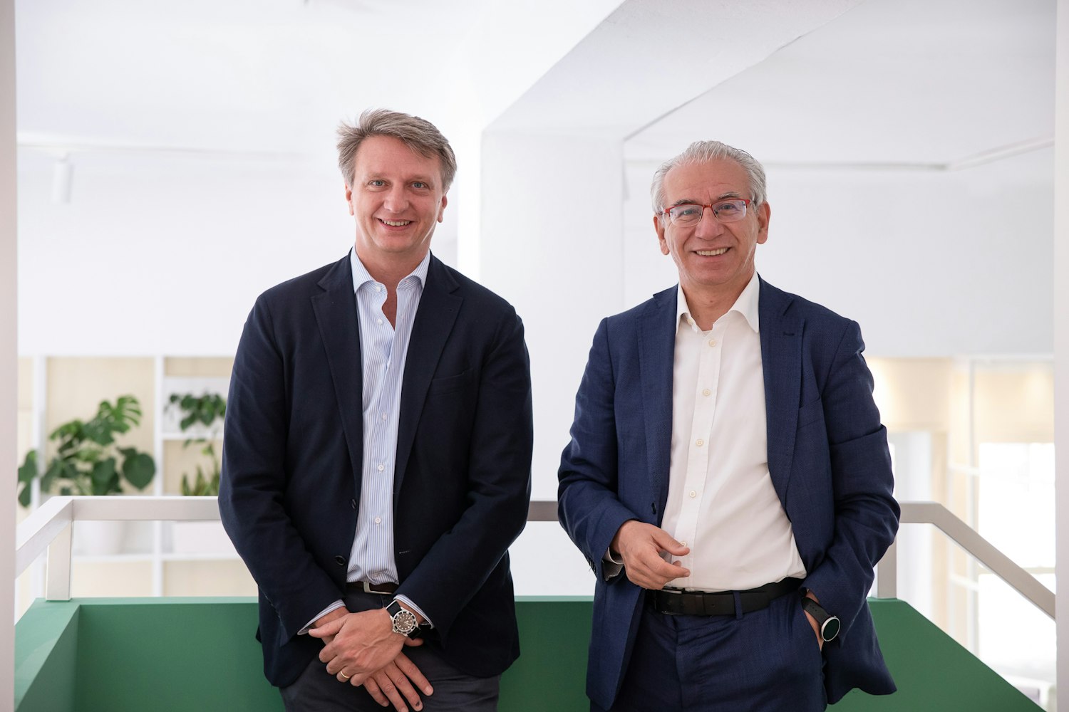 Roberto Nicastro e Federico Sforza negli uffici di Banca AideXa