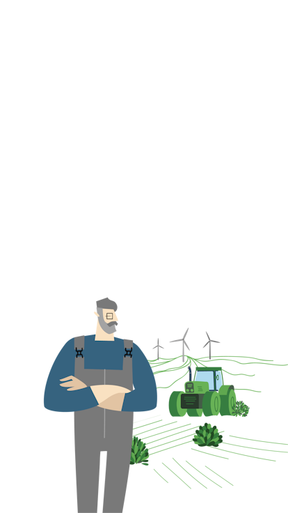 A PMI owner standing in front of his property