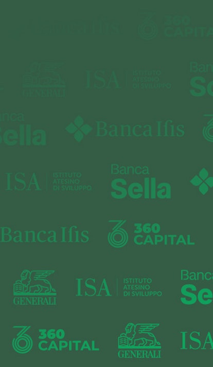 Sfondo con i loghi dei partner di Banca AideXa