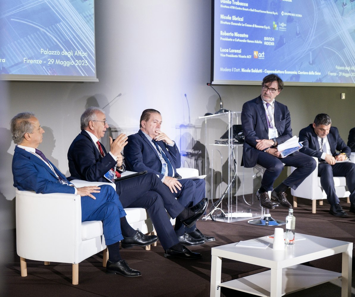 Foto di Roberto Nicastro, Presidente di Banca AideXa, all'assemblea dei soci di ACT