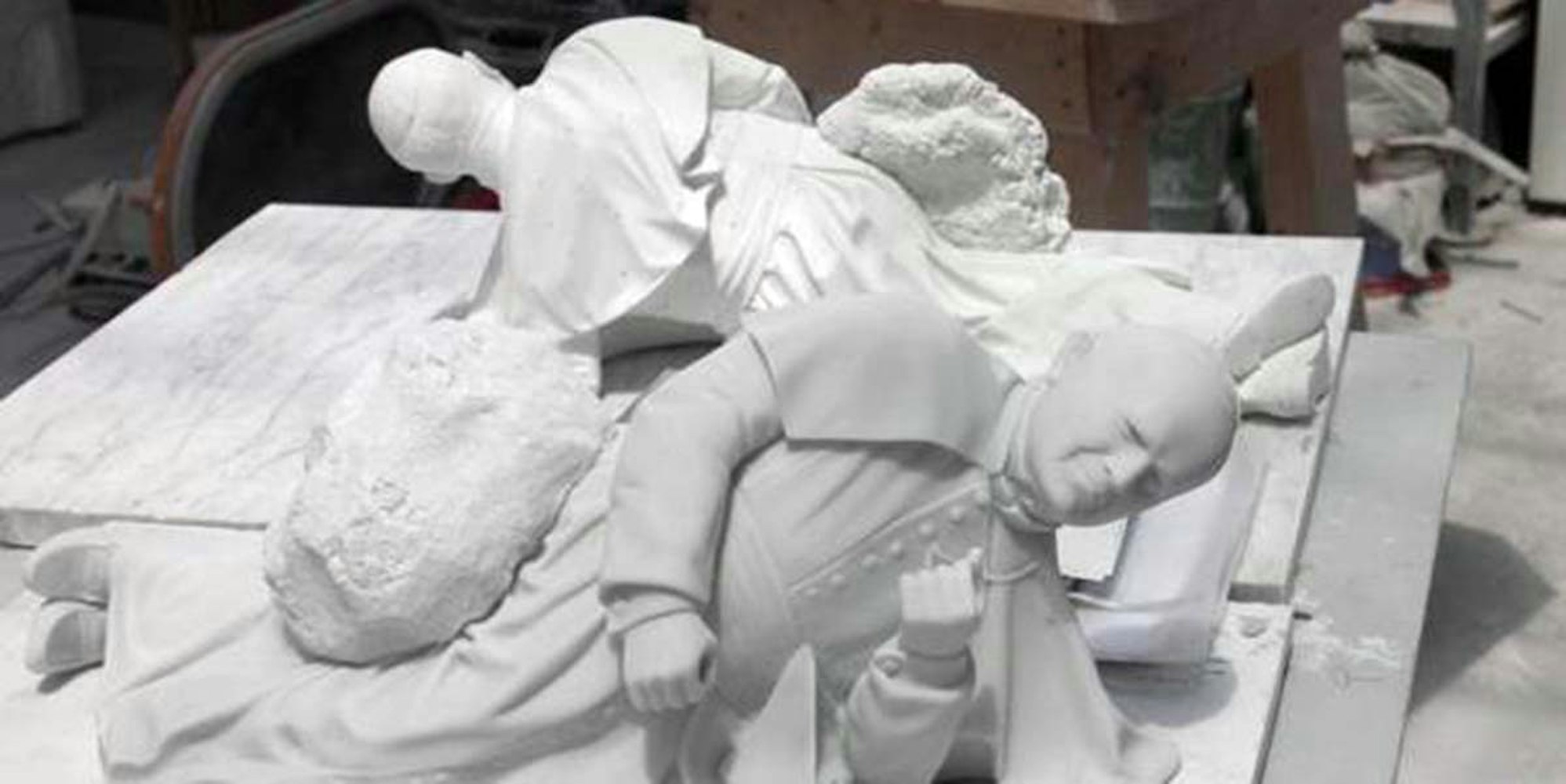 Opera realizzata dal marmo di Marmi Barattini