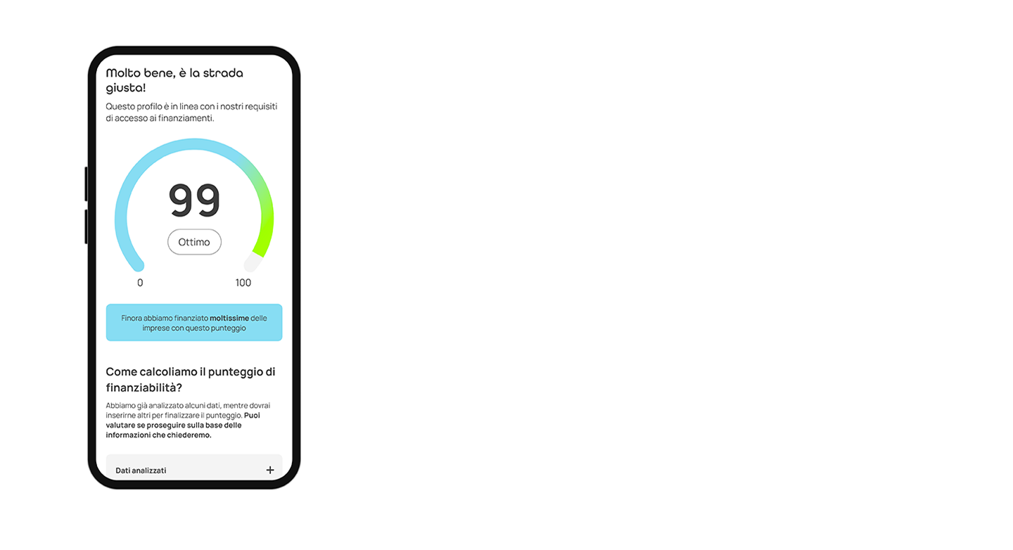interfaccia onboarding step termometro versione mobile