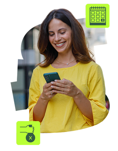 Girl holding smartphone