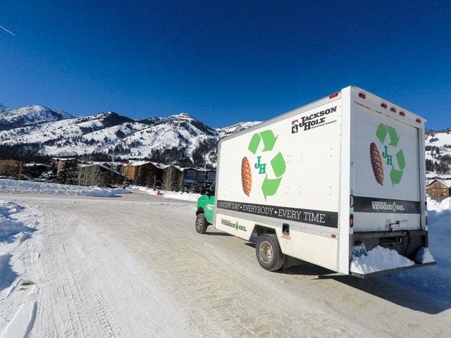 a recycling truck