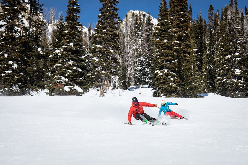 Groomer Skiing