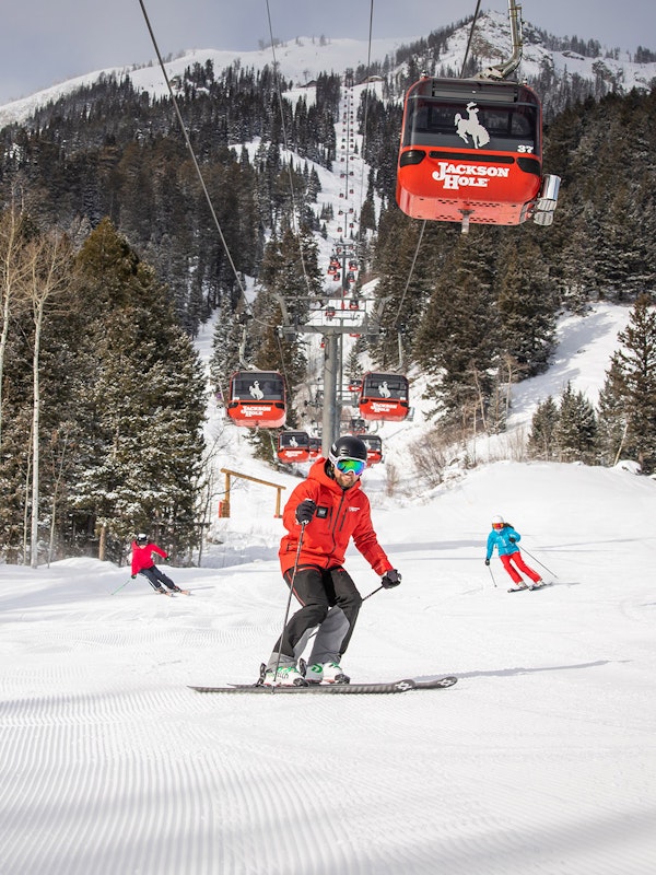 Novice skiing