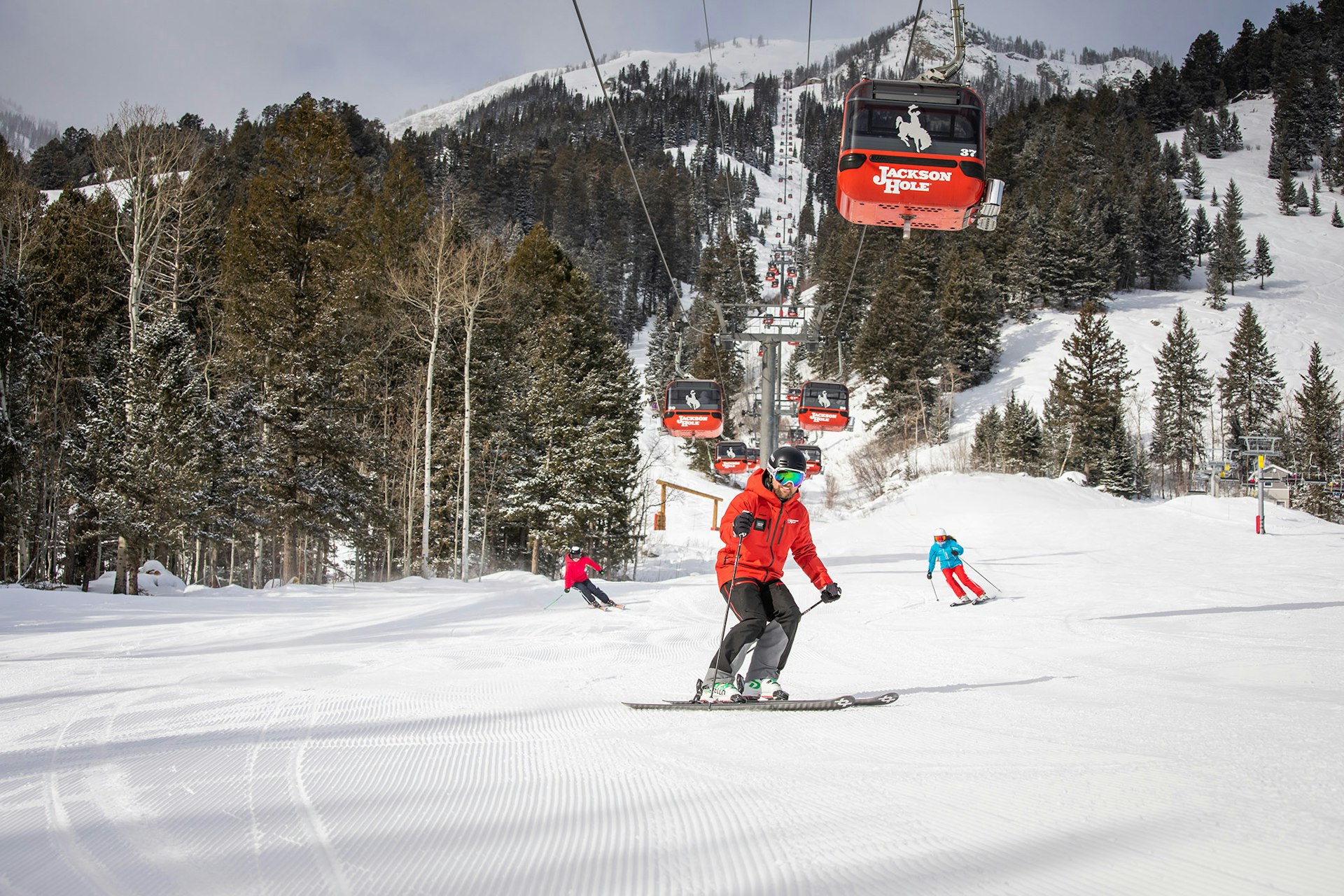 Novice skiing