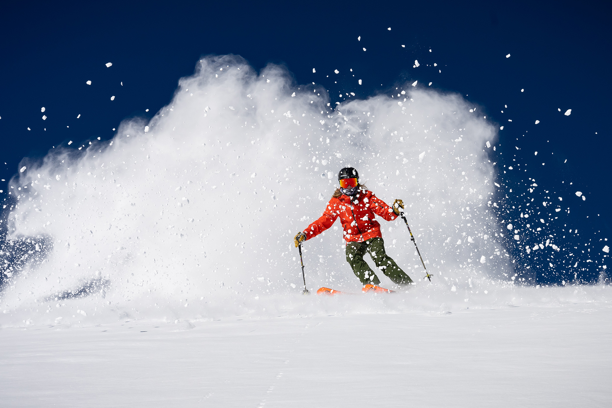 Powder skiing