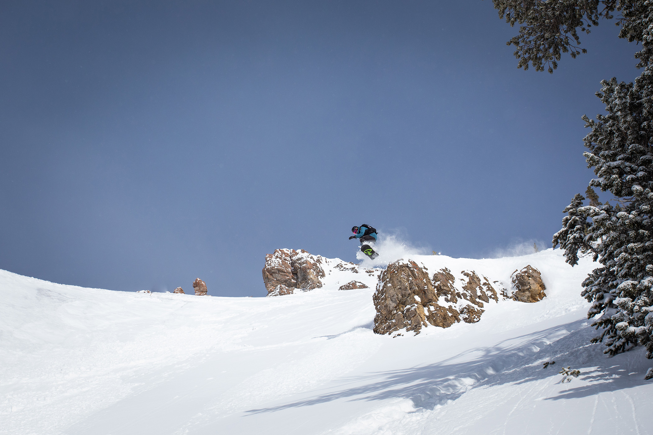 Snowboard private lesson getting air