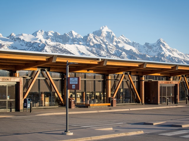 Front of Jackson Hole Airport