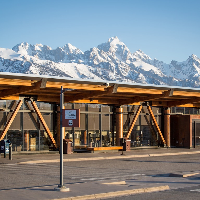 Front of Jackson Hole Airport