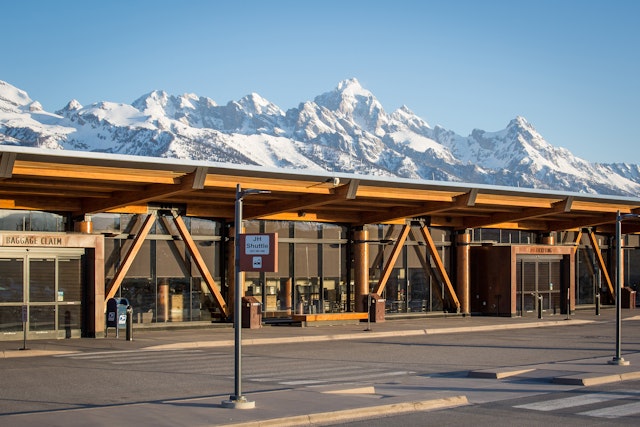 Front of Jackson Hole Airport