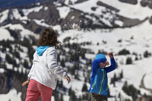 Snow ball fight