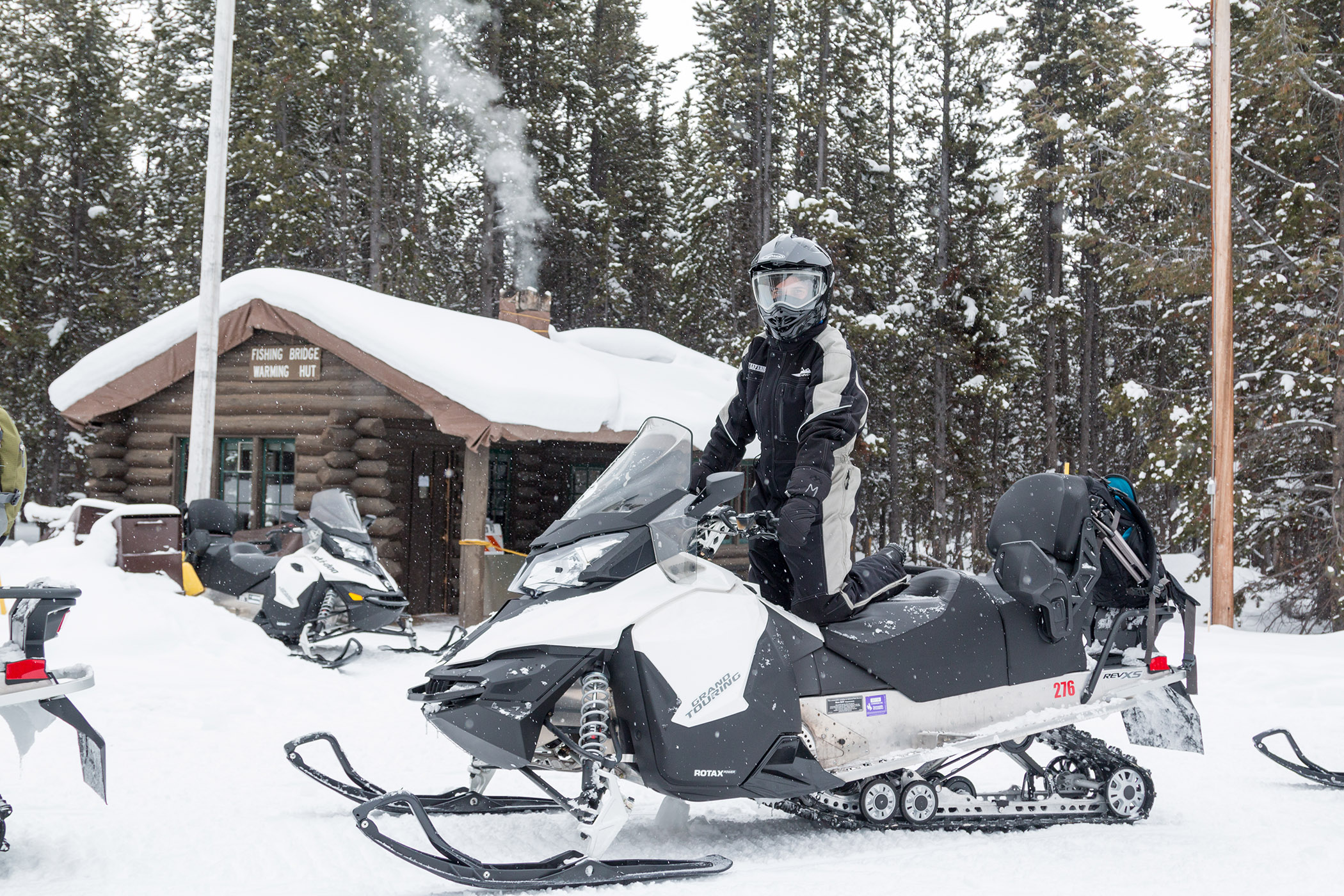 Snowmobiling