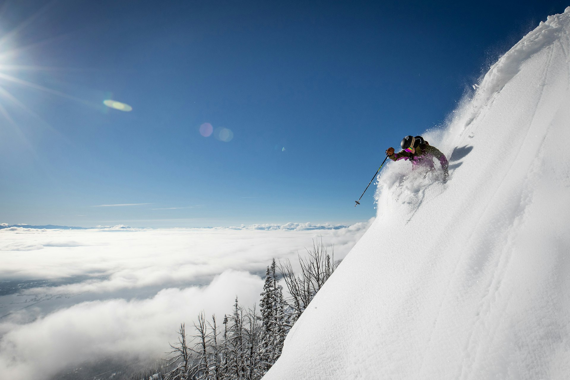 Steep Powder Skiing