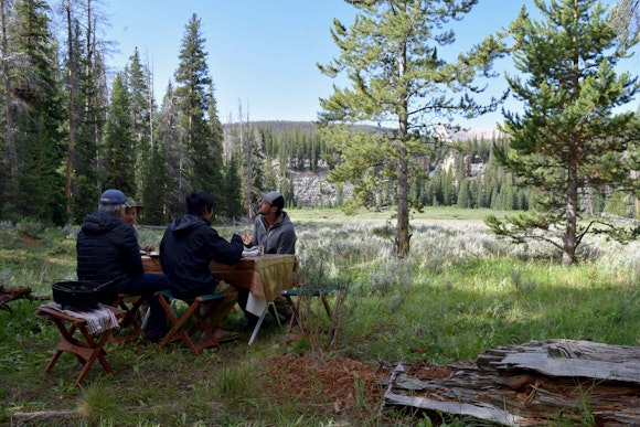 Breakfast before our trek back to Darwin Ranch
