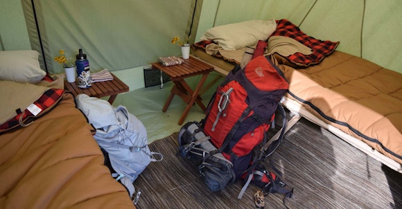 Our spacious tent for two