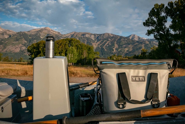 Yeti bag on a fishing trip with Grand Fishing Adventures