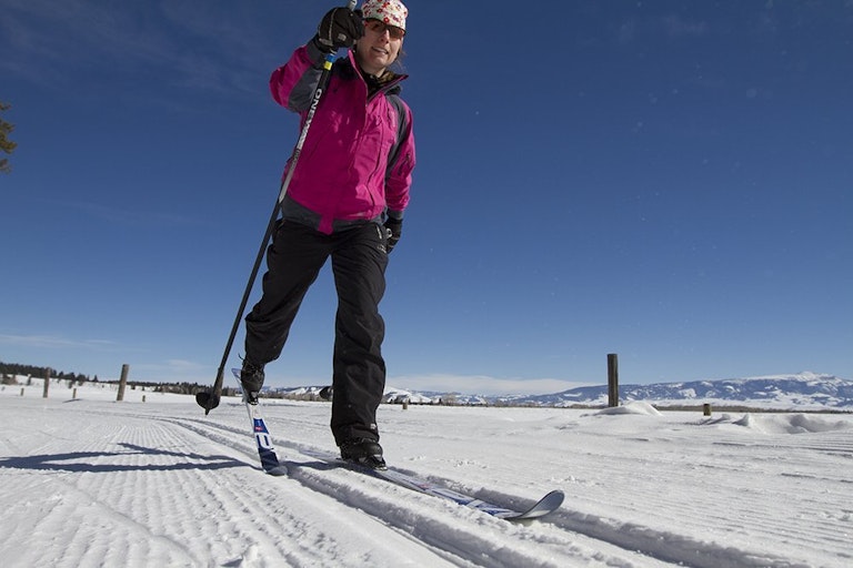 Cross country skiing near Teton VIllage